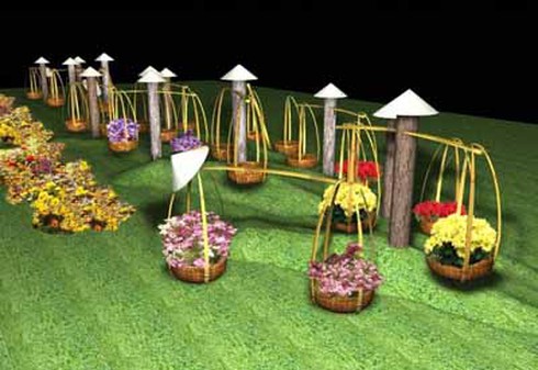 Sẽ xếp đặt vị trí chụp ảnh tại Lễ hội Phố Hoa 2012