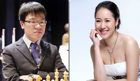 Quang Liêm rước đuốc Olympic cùng hoa hậu Phương Lan