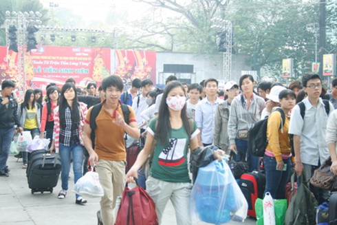 TP.HCM: Hàng ngàn sinh viên được tặng vé về quê ăn Tết