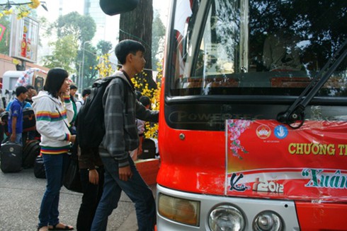 TP.HCM: Hàng ngàn sinh viên được tặng vé về quê ăn Tết