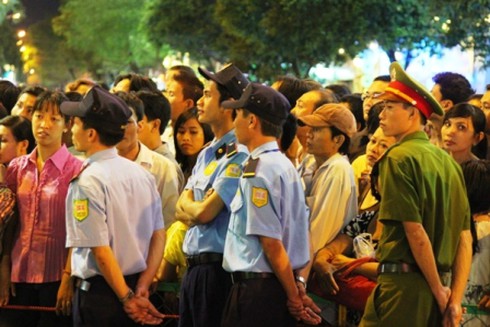 Đường hoa Nguyễn Huệ khoe sắc trong đêm