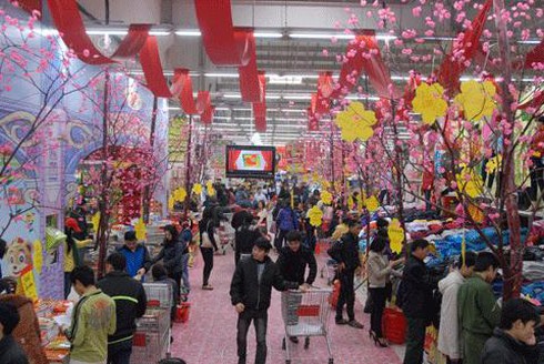 Siêu thị “lì xì” đầu năm mới