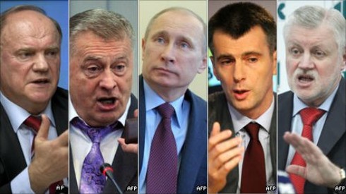 Lí lịch các ứng cử viên Tổng thống Nga năm 2012