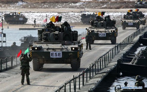 Chùm ảnh quân đội Hàn Quốc tập trận mùa đông thường niên