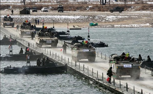 Chùm ảnh quân đội Hàn Quốc tập trận mùa đông thường niên