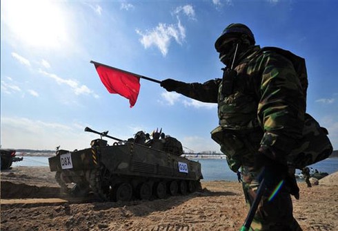 Chùm ảnh quân đội Hàn Quốc tập trận mùa đông thường niên