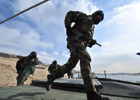 Chùm ảnh quân đội Hàn Quốc tập trận mùa đông thường niên