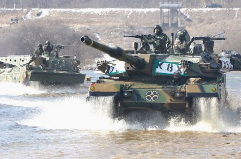 Chùm ảnh quân đội Hàn Quốc tập trận mùa đông thường niên