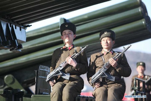 Chùm ảnh Triều Tiên duyệt binh tưởng nhớ Chủ tịch Kim Jong Il