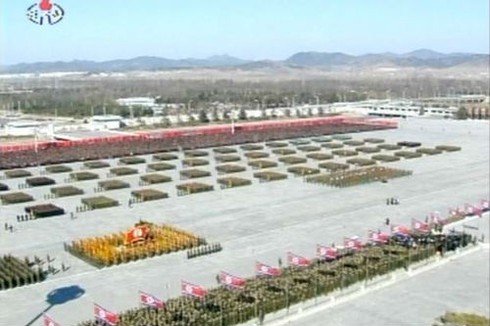 Chùm ảnh Triều Tiên duyệt binh tưởng nhớ Chủ tịch Kim Jong Il