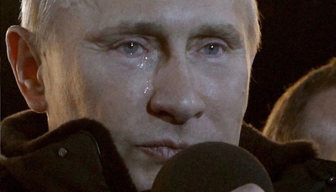 Hình ảnh nước Nga ăn mừng chiến thắng của Putin