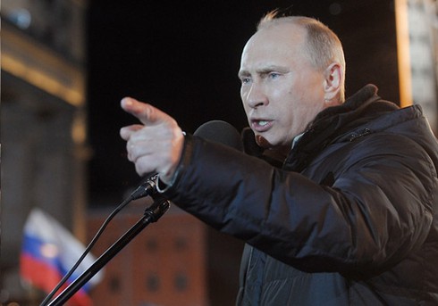 Hình ảnh nước Nga ăn mừng chiến thắng của Putin