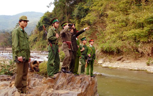 Học bảo vệ biên giới ở Trường Trung cấp Biên phòng 1