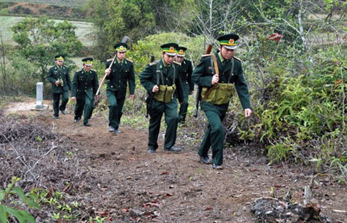 Học bảo vệ biên giới ở Trường Trung cấp Biên phòng 1