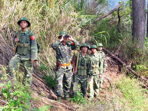 Học bảo vệ biên giới ở Trường Trung cấp Biên phòng 1