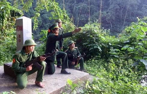 Học bảo vệ biên giới ở Trường Trung cấp Biên phòng 1