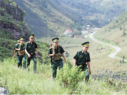 Học bảo vệ biên giới ở Trường Trung cấp Biên phòng 1