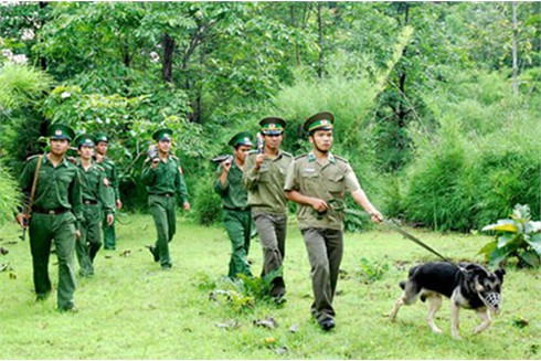 Học bảo vệ biên giới ở Trường Trung cấp Biên phòng 1