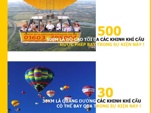 Bình Thuận sẽ tổ chức lễ hội khinh khí cầu lần đầu tiên