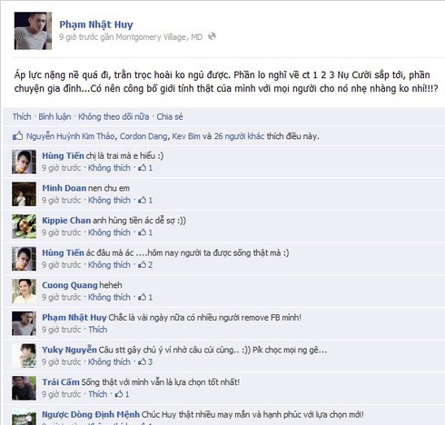 Phạm Nhật Huy lên tiếng về giới tính của mình