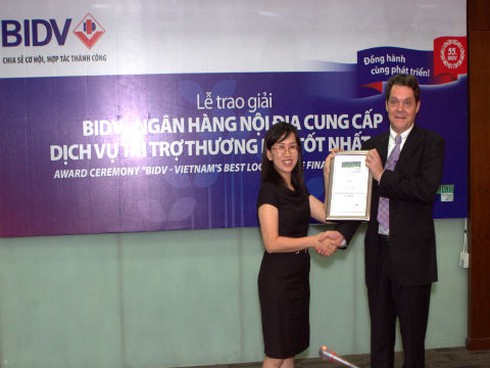 BIDV nhận giải thưởng của Euromoney