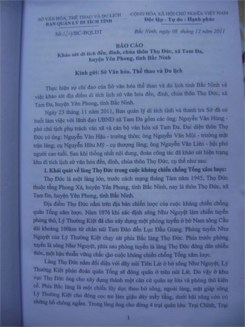 'Xẻ thịt' phòng tuyến Như Nguyệt: Huyện, xã, thôn 'bảo lãnh' (!?)