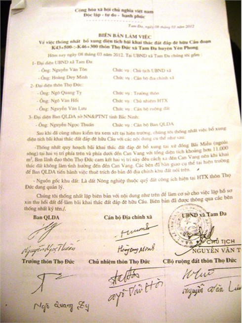 'Xẻ thịt' phòng tuyến Như Nguyệt: Huyện, xã, thôn 'bảo lãnh' (!?)