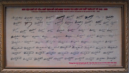 Chiêm ngưỡng chữ ký Hồ Chủ Tịch từ 1945 - 1969