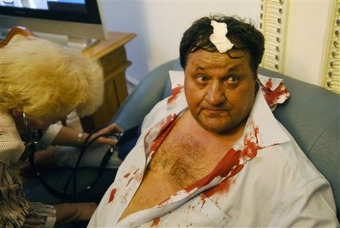 Clip các nghị sĩ Ukraina “choảng” nhau