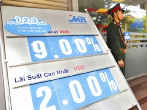 Lãi suất có thể giảm về 8%