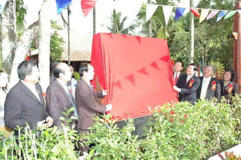 Khu Lưu niệm Bác Tôn đón nhận bằng xếp hạng đặc biệt