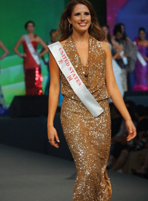 Thí sinh Hoa Hậu Thế giới rực rỡ trong trang phục dạ hội