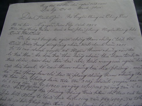 Cựu chiến binh chống tham nhũng bị trả thù, trù dập?