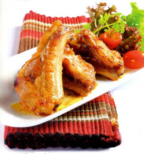 Sườn non rán