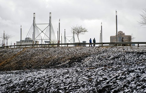 Nam Phi hào hứng đón tuyết rơi