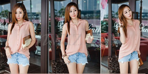 Giải nhiệt mùa hè với những dáng áo xinh