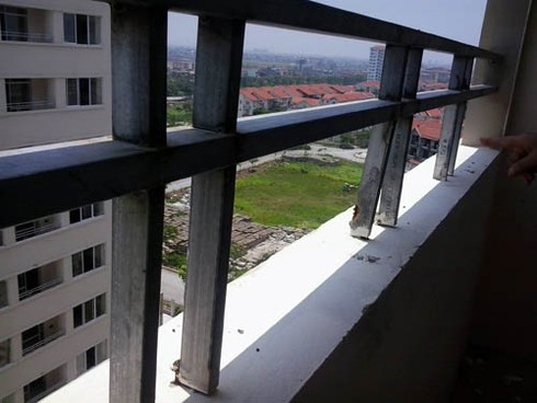 Hình ảnh thất vọng tại Dự án nhà thu nhập thấp Đặng Xá