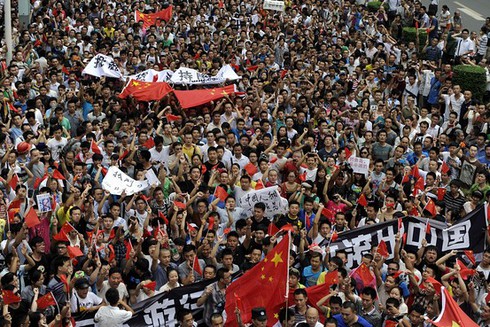 Trung Quốc: Biểu tình chống Nhật 'đã đi quá xa'