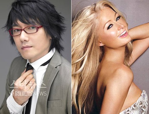 Paris Hilton đóng clip cho ca sĩ Hàn