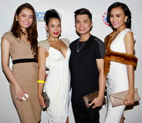 `Nữ hoàng nội y` Ngọc Trinh diện đầm đen dự tiệc ở Mỹ