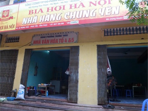 Nhà văn hóa “biến” thành quán bia hơi