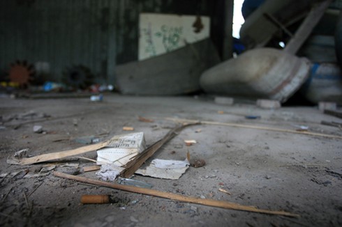 Ngôi nhà bỏ hoang trong công viên Thống Nhất