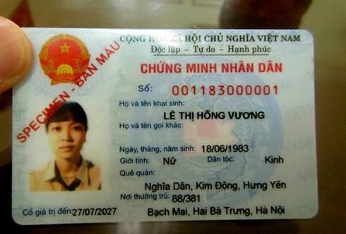 Cận cảnh đi làm Chứng minh thư mẫu mới