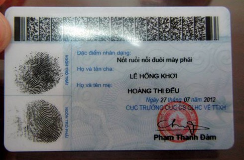 Cận cảnh đi làm Chứng minh thư mẫu mới