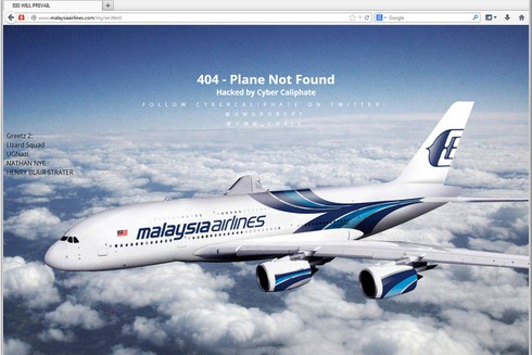 Tin tặc của IS tấn công trang web của Malaysia Airlines - ảnh 1