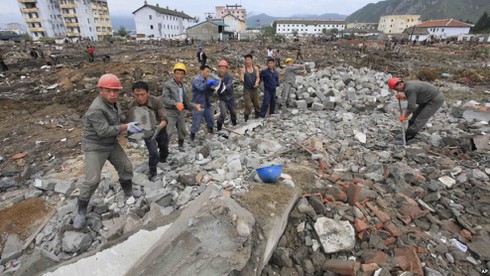 Trung Quốc cứu trợ lũ lụt Triều Tiên 3 triệu USD - ảnh 1