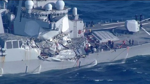 Vụ đâm tàu khu trục USS Fitzgerald: 7 lính thiệt mạng, có 1 người gốc Việt - ảnh 1