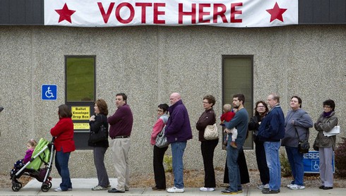 Ảnh: Nước Mỹ ngày bầu cử Tổng thống - ảnh 7