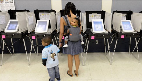 Ảnh: Nước Mỹ ngày bầu cử Tổng thống - ảnh 13