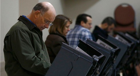 Ảnh: Nước Mỹ ngày bầu cử Tổng thống - ảnh 16